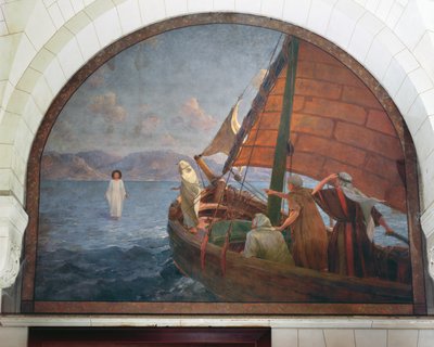 Christ Walking on Water, 1917 by Frederic Montenard
